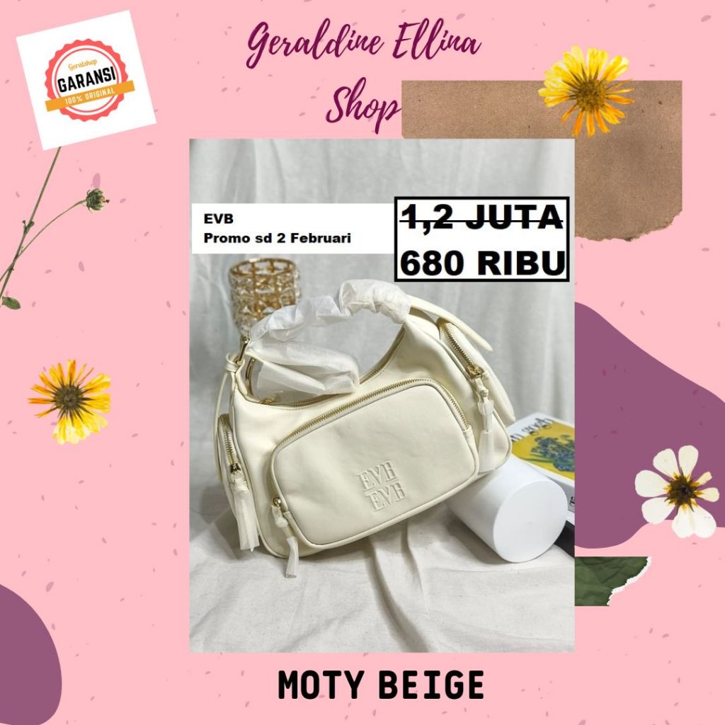 Tas EVB wanita satchel bag original sale seri MOTY