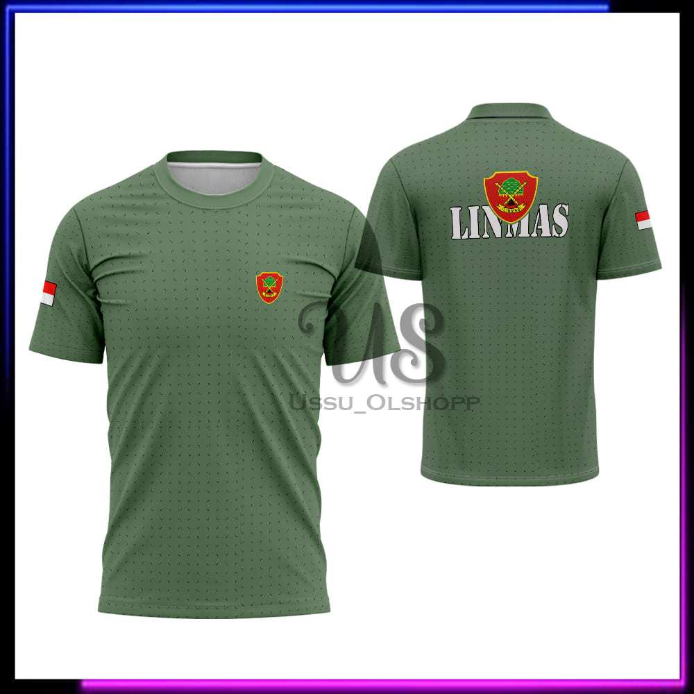 Baju LINMAS Hijau Lengan Pendek | Seragam Linmas