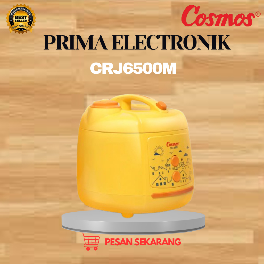 COSMOS RICE COOKER NON STICK CRJ6500M 2L/CRJ-6500M/CRJ-6500-M/CRJ 6500M/CRJ 6500 M/ORIGINAL GARANSI