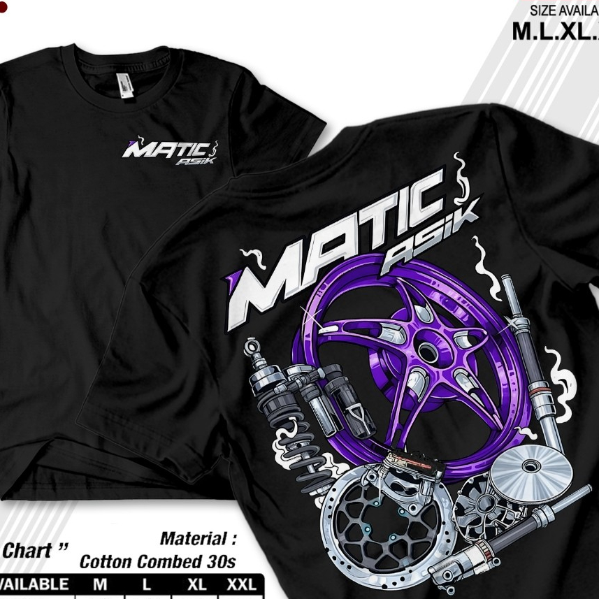 Kaos Matic Asik / Matic Gank / Baju Distro Matic Gank / Atasan Pria Wanita