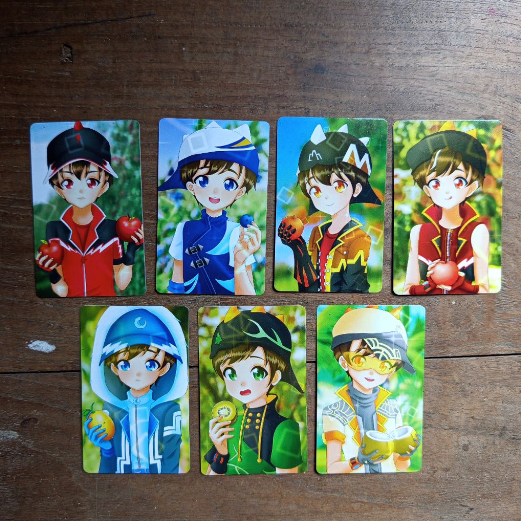 LIMITED STOCK Boboiboy Elemental Photocard (2026 Edition) || Boboiboy Fanmerch