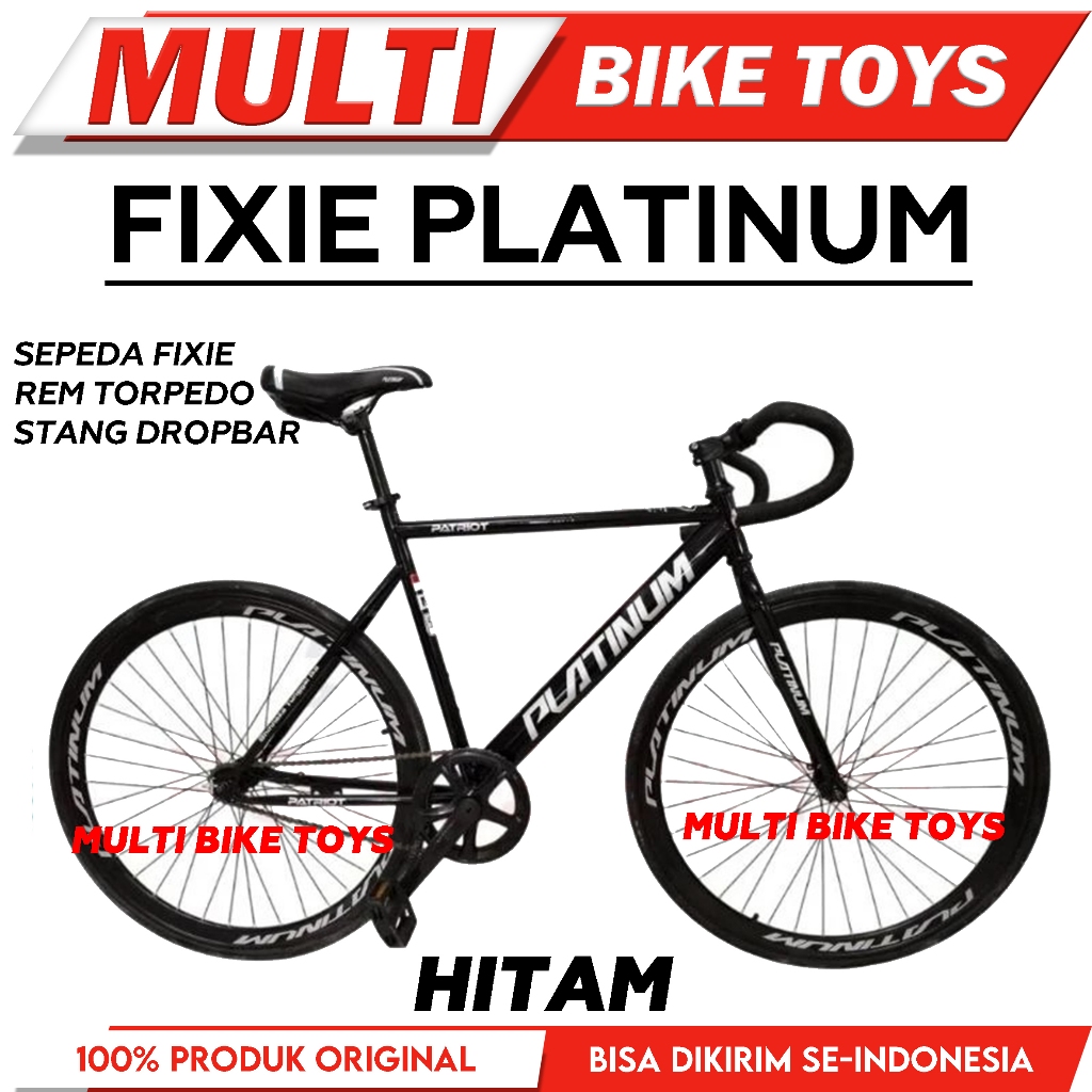 Sepeda Fixie PLATINUM 700C Sepeda Balap 700C stang dropbar rem torpedo