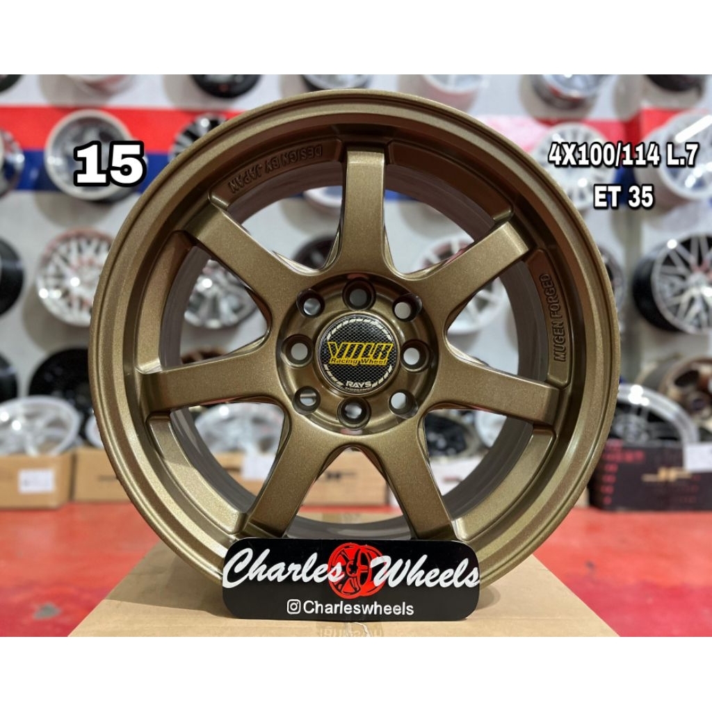 VELG MUGEN RAYS RING 15 BRONZE