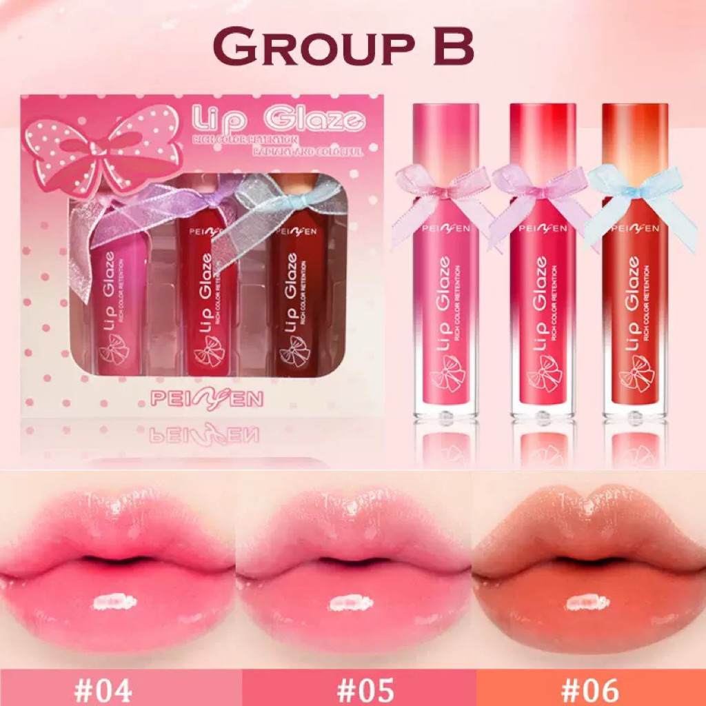 kheishop peiyen LipGloss Korean Lip Gloss Water LipGloss Mirror Korean Lipstick Lip Tint Glossy Lips