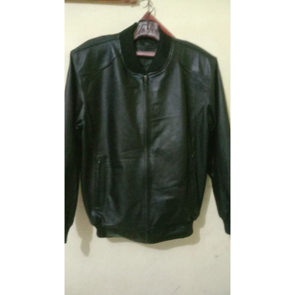 jaket bahan kulit