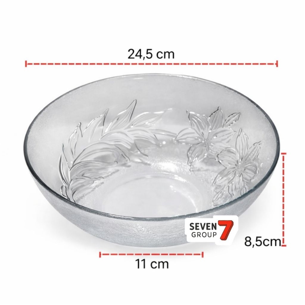Mangkok Kaca Kembang Mangkok Sayur Besar Tebal - Kedaung Product