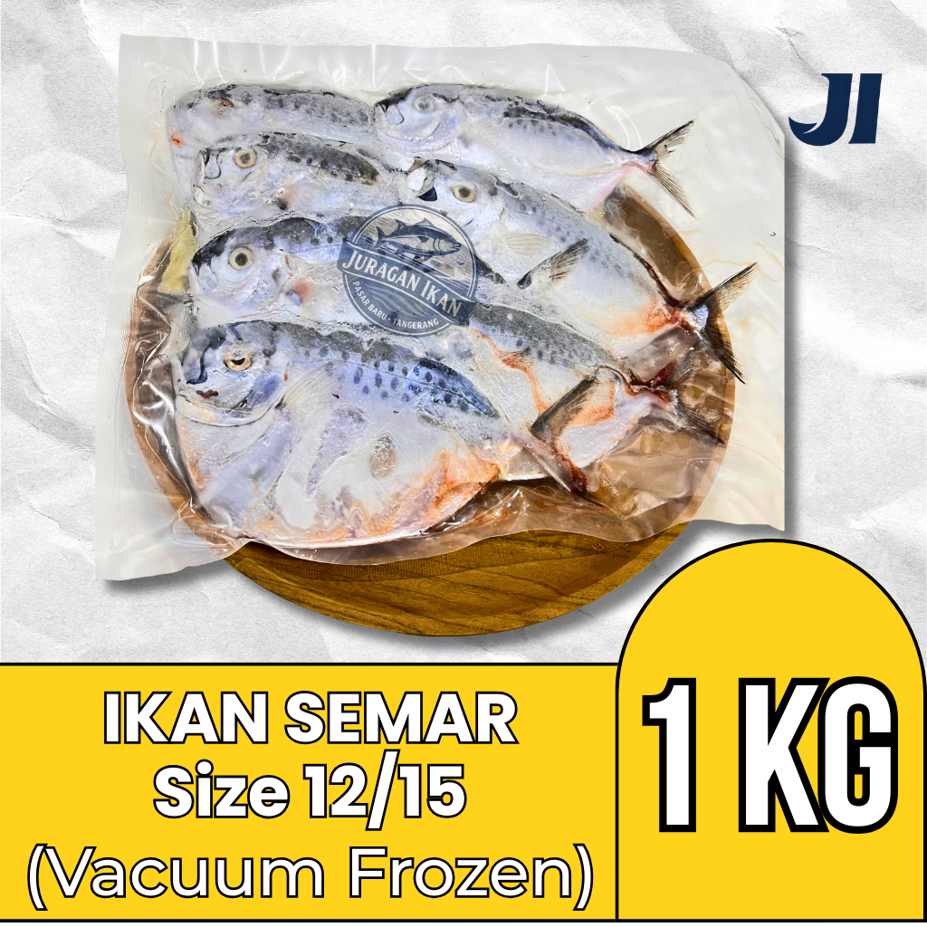 IKAN SEMAR SIZE 12/15 (VACUUM FRESH SEGAR FROZEN) HALAL READY STOCK 1 KG