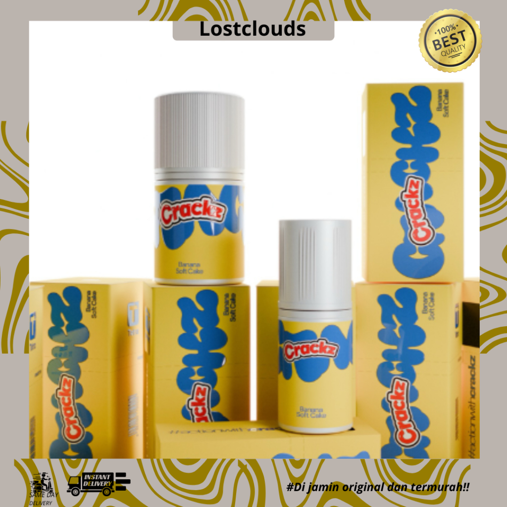 Crackz Banana Softcake Saltnic 25mg 30ml 100% Original