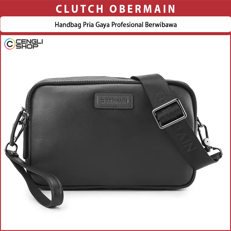 Clutch Obermain Handbag Pria Gaya Profesional Berwibawa