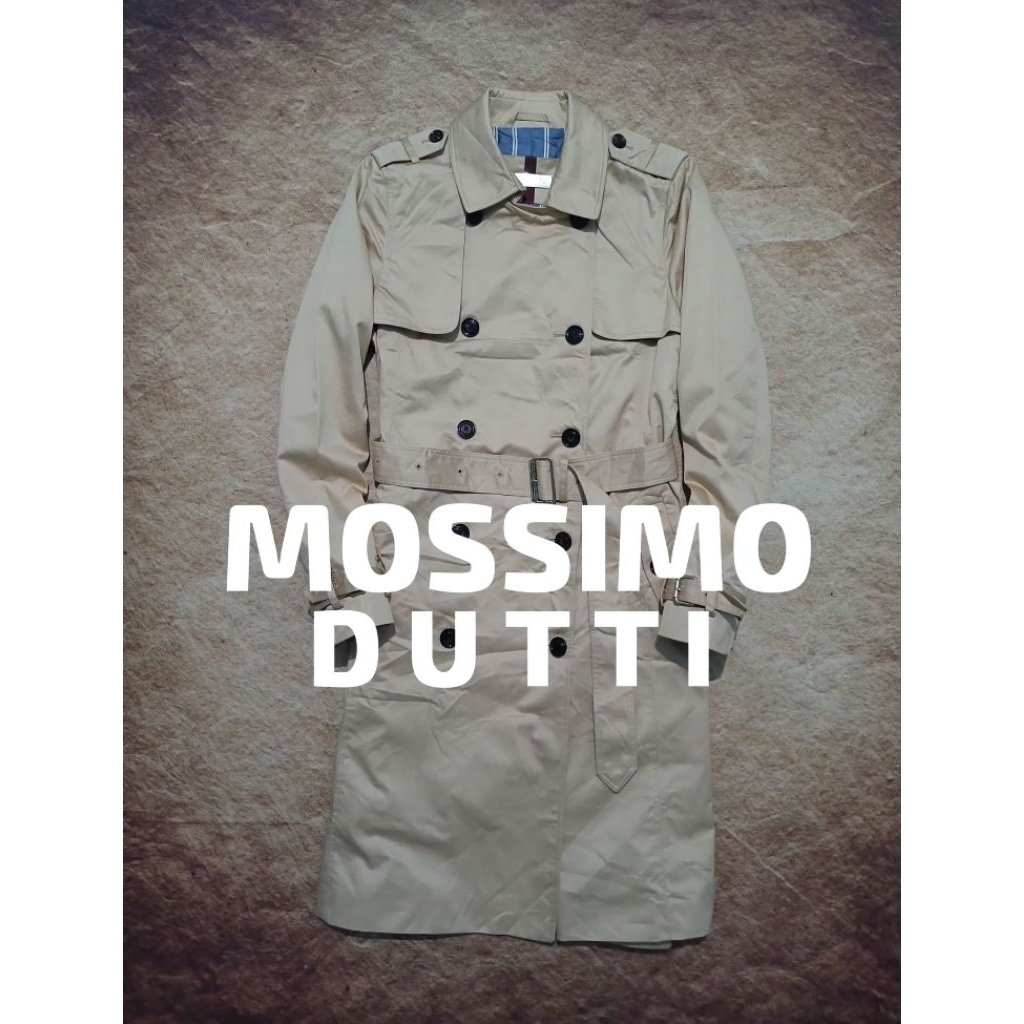 Jaket long coach MOSSIMO DUTTI bahan kanvas bekas pakai