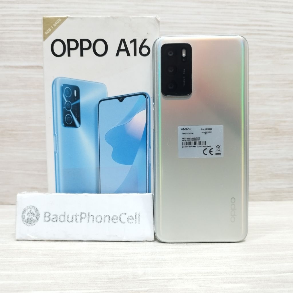 OPPO A16 4/64GB 3/32GB HANDPHONE SECOND BEKAS FULLSET