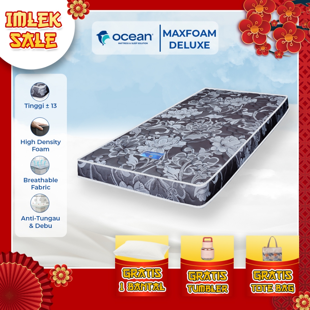 OCEAN SPRINGBED - KASUR / KASUR LANTAI / TILAM / KASUR BUSA MAXFOAM DELUXE BY OCEAN