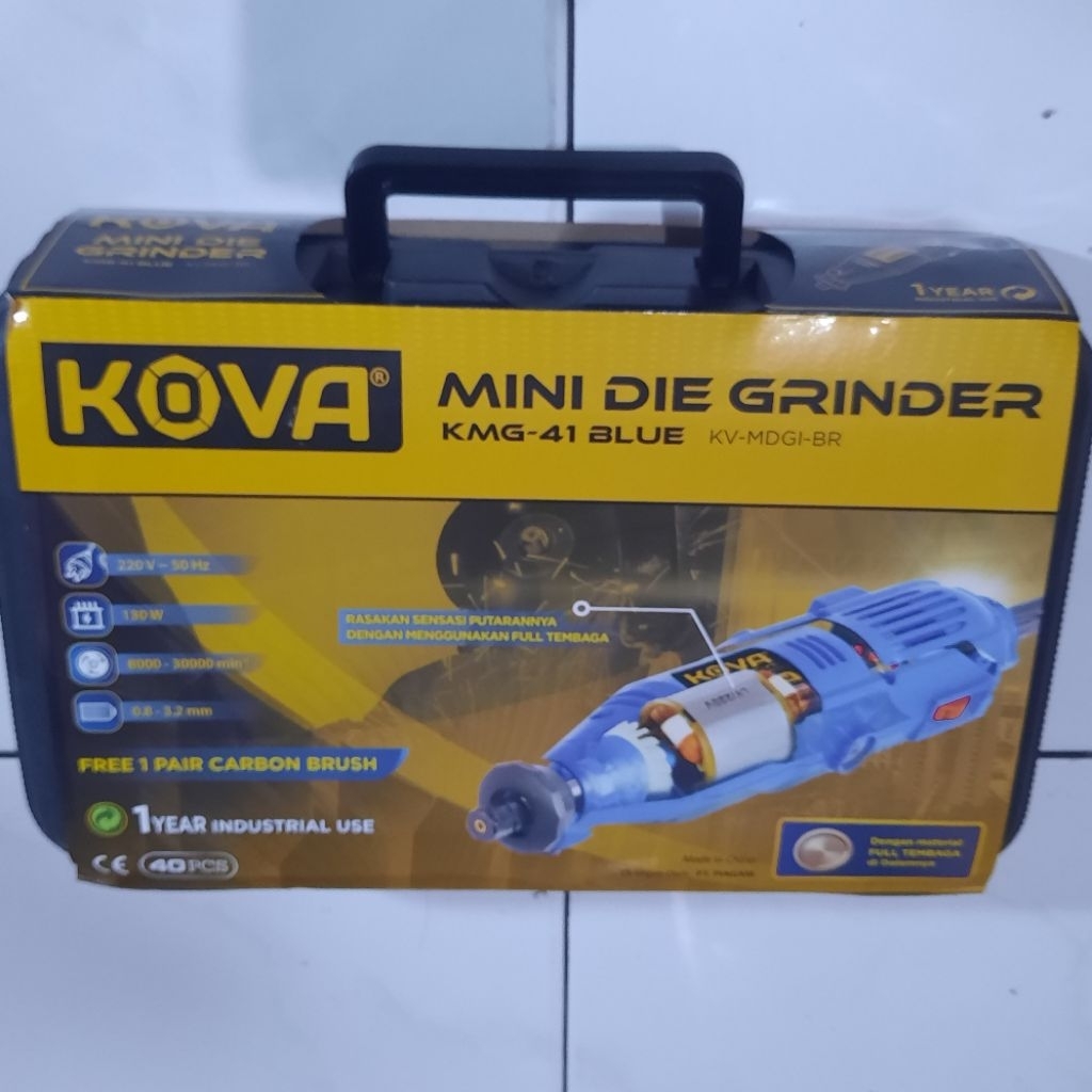kova X-40 blue mini die grinder set tumer gerinda bor listrik mini / minindie grinder kova / kova mi