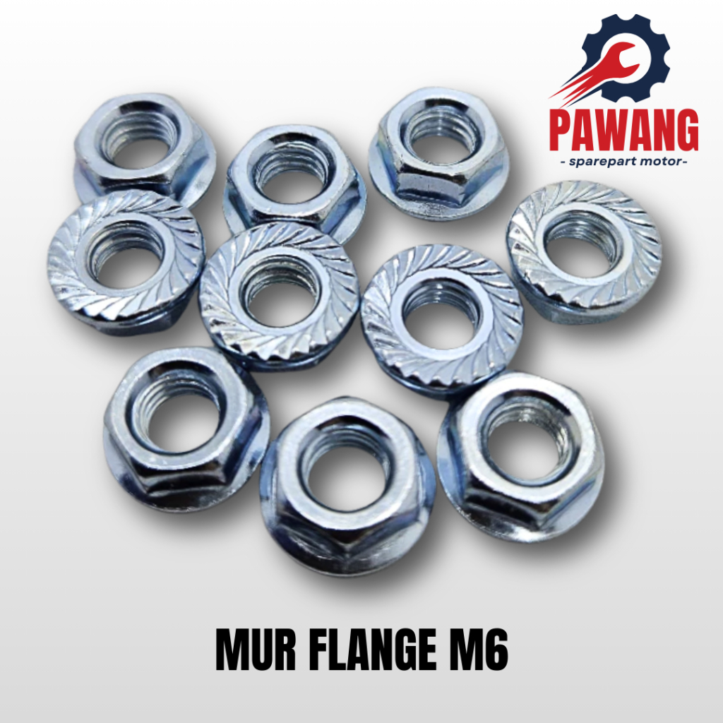 Mur Flange M6 / Flange Nut M6 Stainless SS304