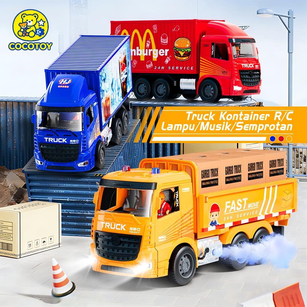 COCOTOY TruckKontainer Remote Control Truk 49MHZ Mainan anak laki-laki