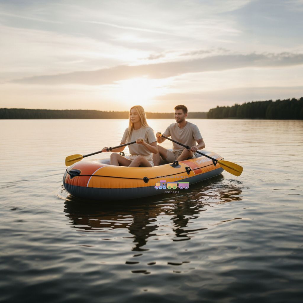 Inflatablestoys - Intex 66312 Challenger 2 Set | Perahu karet | Perahu 2 Orang Dewasa