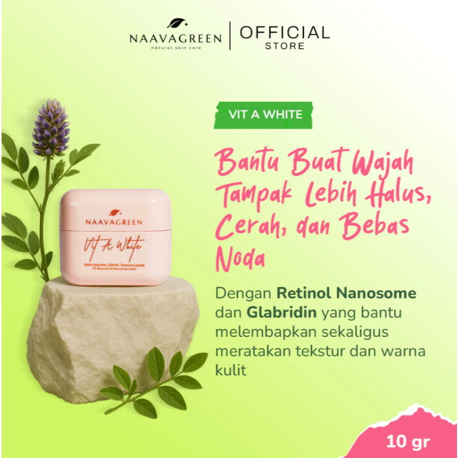 NAAVAGREEN VIT A WHITE - Original Krim Pagi Navagreen - VITA - KRIM PENCERAH - ANTI FLEK - MENGATASI