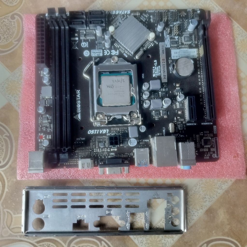 Mobo Biostar H81 + core i5 4570