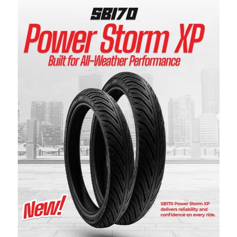 BAN MOTOR SWALLOW 110/70 RING 13 SB-170 POWER STORM XP TUBELESS