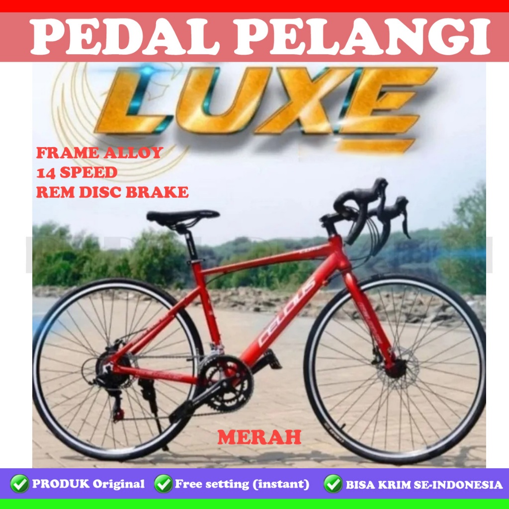 Sepeda Roadbike Balap CELCIUS LUXE Alloy 700C Shimano