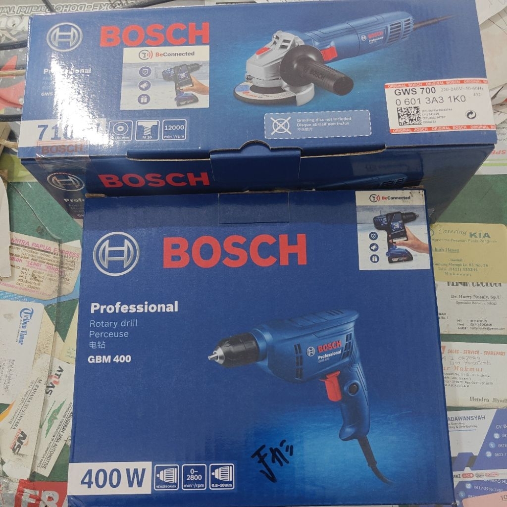 BOSCH PAKET GERINDA TANGAN GWS700 & BOR TANGAN GBM400