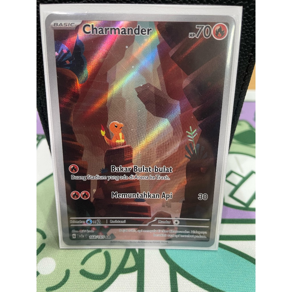 Charmander AR 168/165 - Enhanced Booster "Kartu Pokemon 151" SV2a Kartu Pokemon TCG Indo