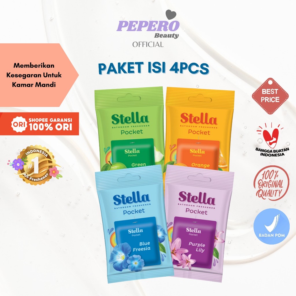 Pengharum Kamar Mandi Gantung Slim Gel Aneka Aroma Isi 4