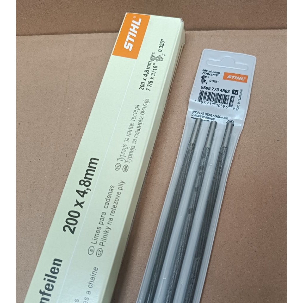 Kikir STIHL 4,8" (isi 3pcs) Bulat Kikir STIHL Asli Original