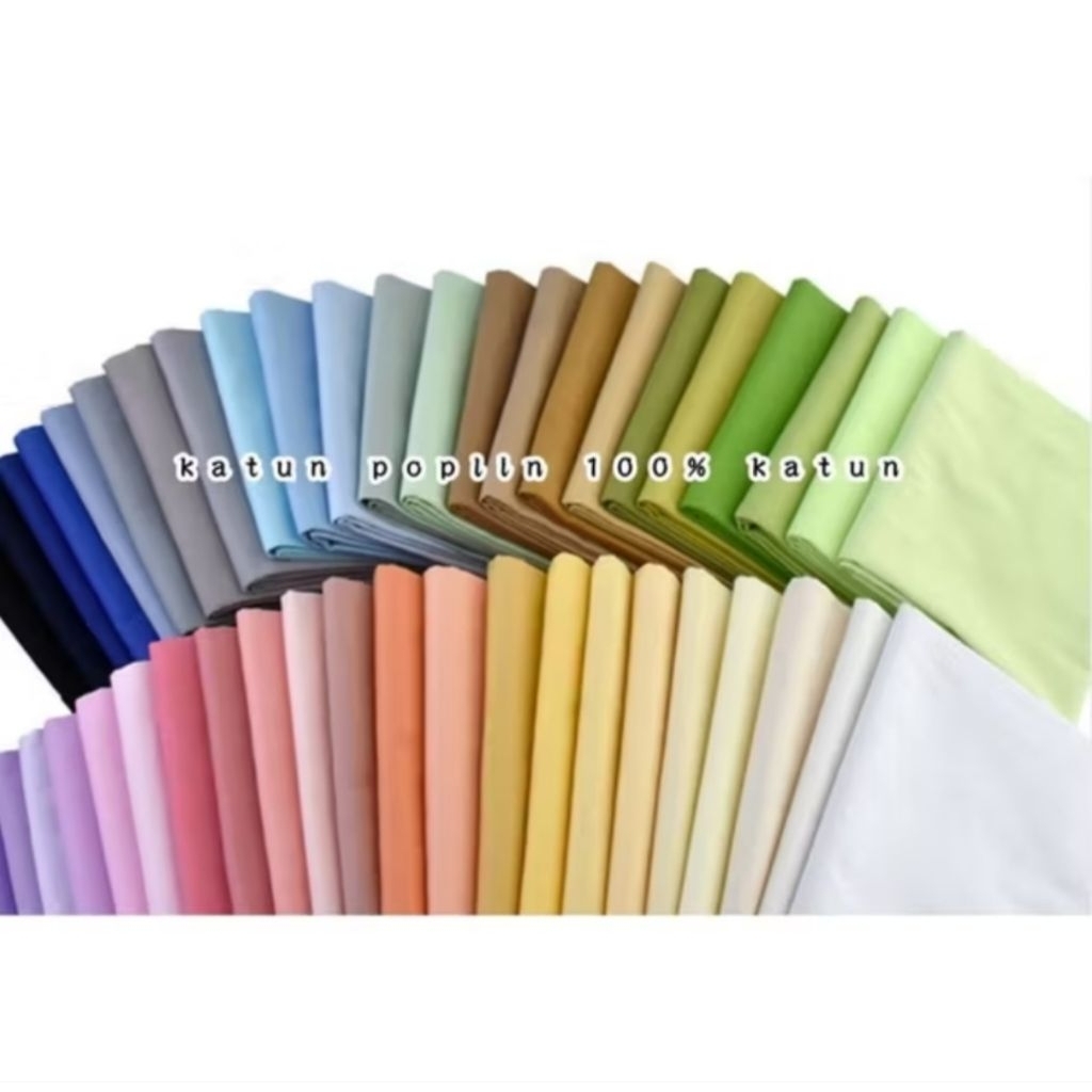 kain katun 100% poplin Premium 40s (150-160) GSM