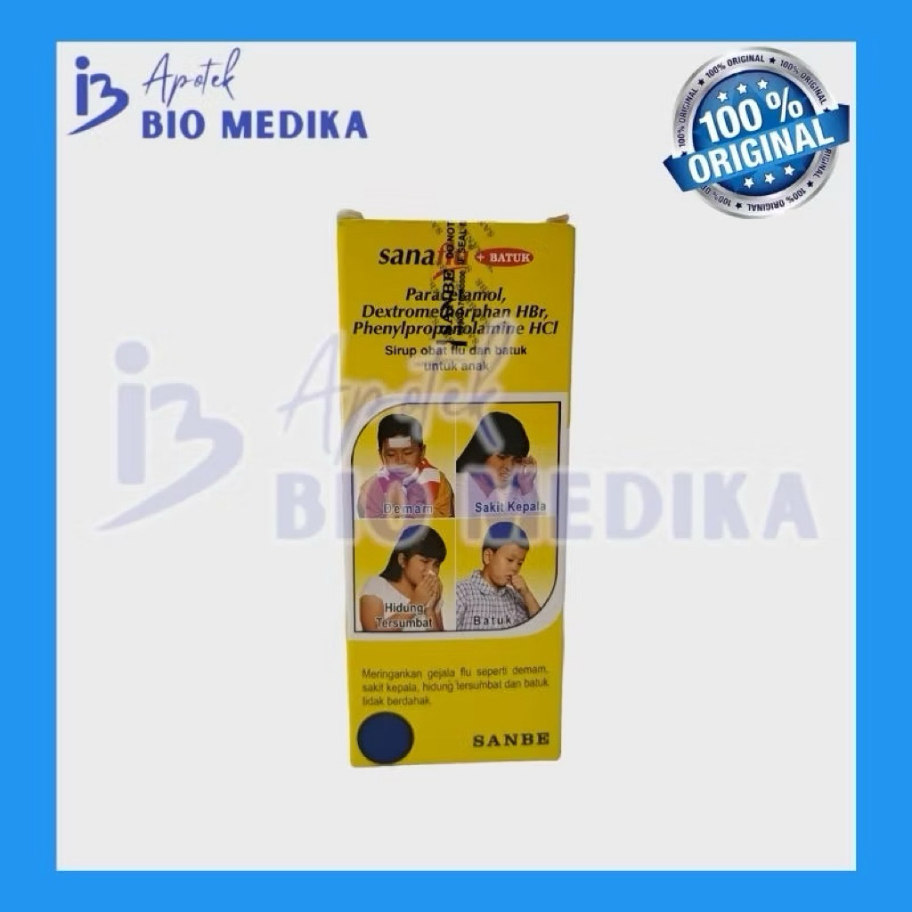 Sanaflu Sirup 60 ml Obat Flu Batuk