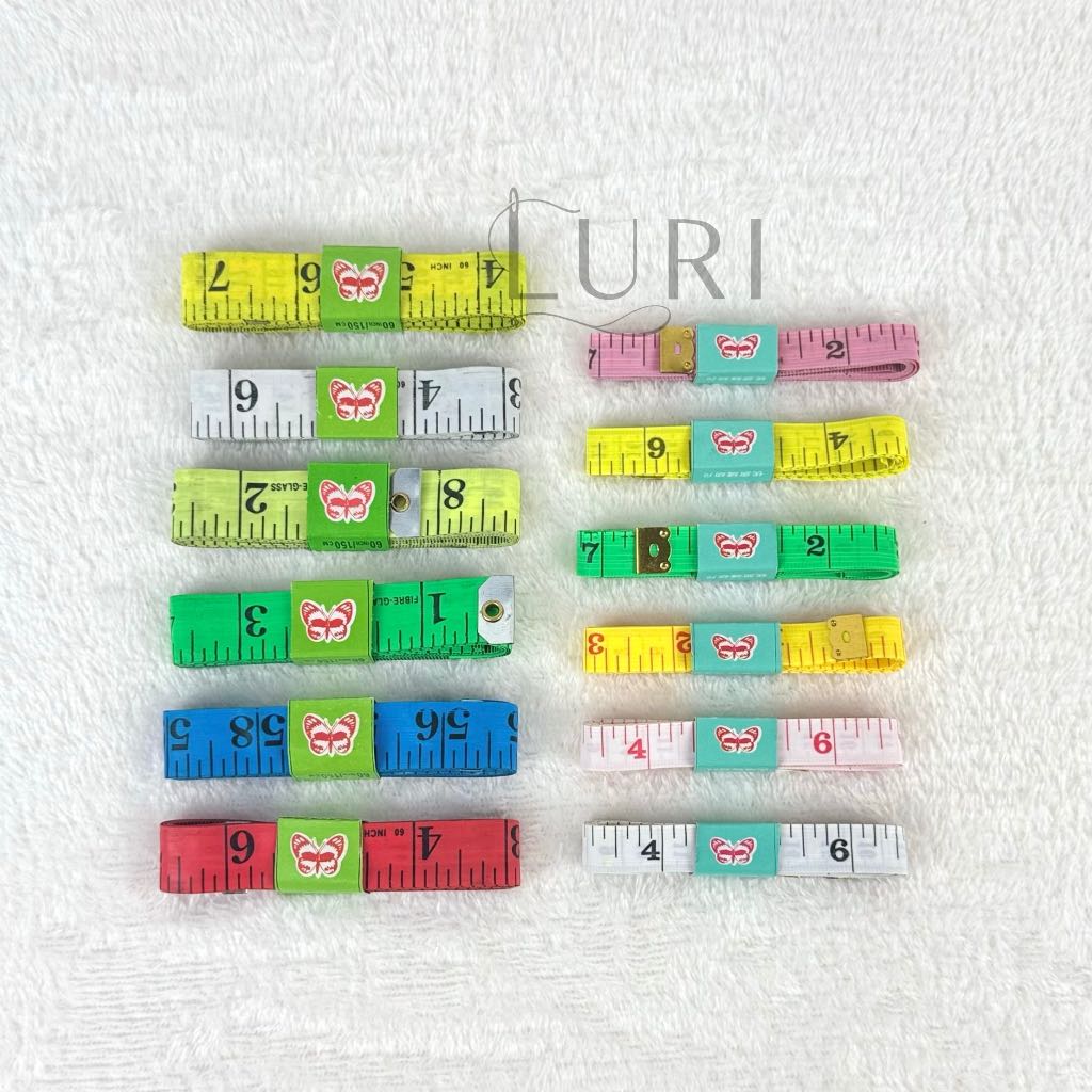 Meteran Baju Butterfly Besar dan Kecil | Meteran Jahit | Meteran Baju Badan 150 cm | Meteran Kain