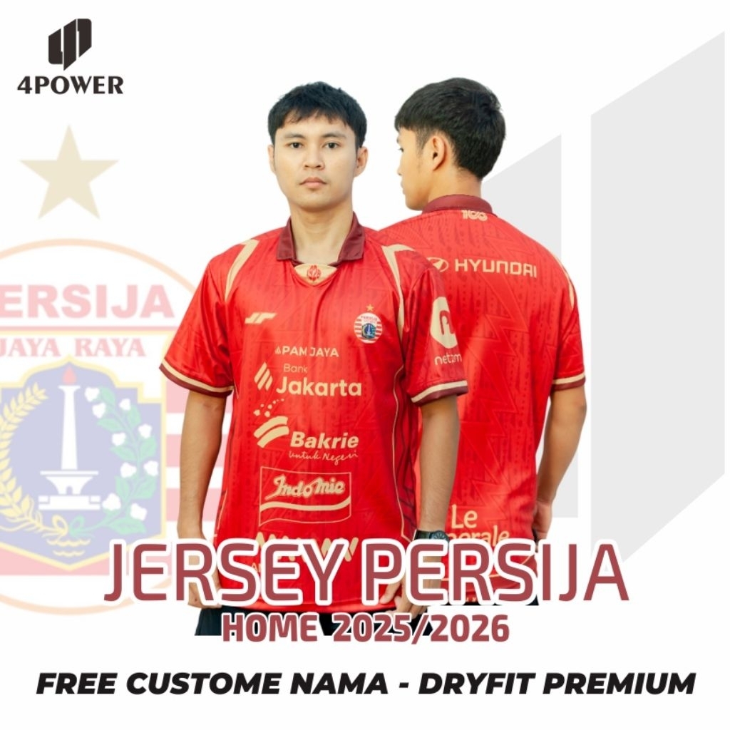 JERSEY PERSIJA JAKARTA TERBARU 2025/2026 - BAJU KAOS PERSIJA NEW - JERSEY JACK MANIA 2026