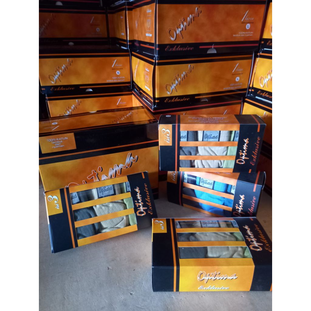 3 PCS CD / Celana Dalam Pria Optima 818 exlusive