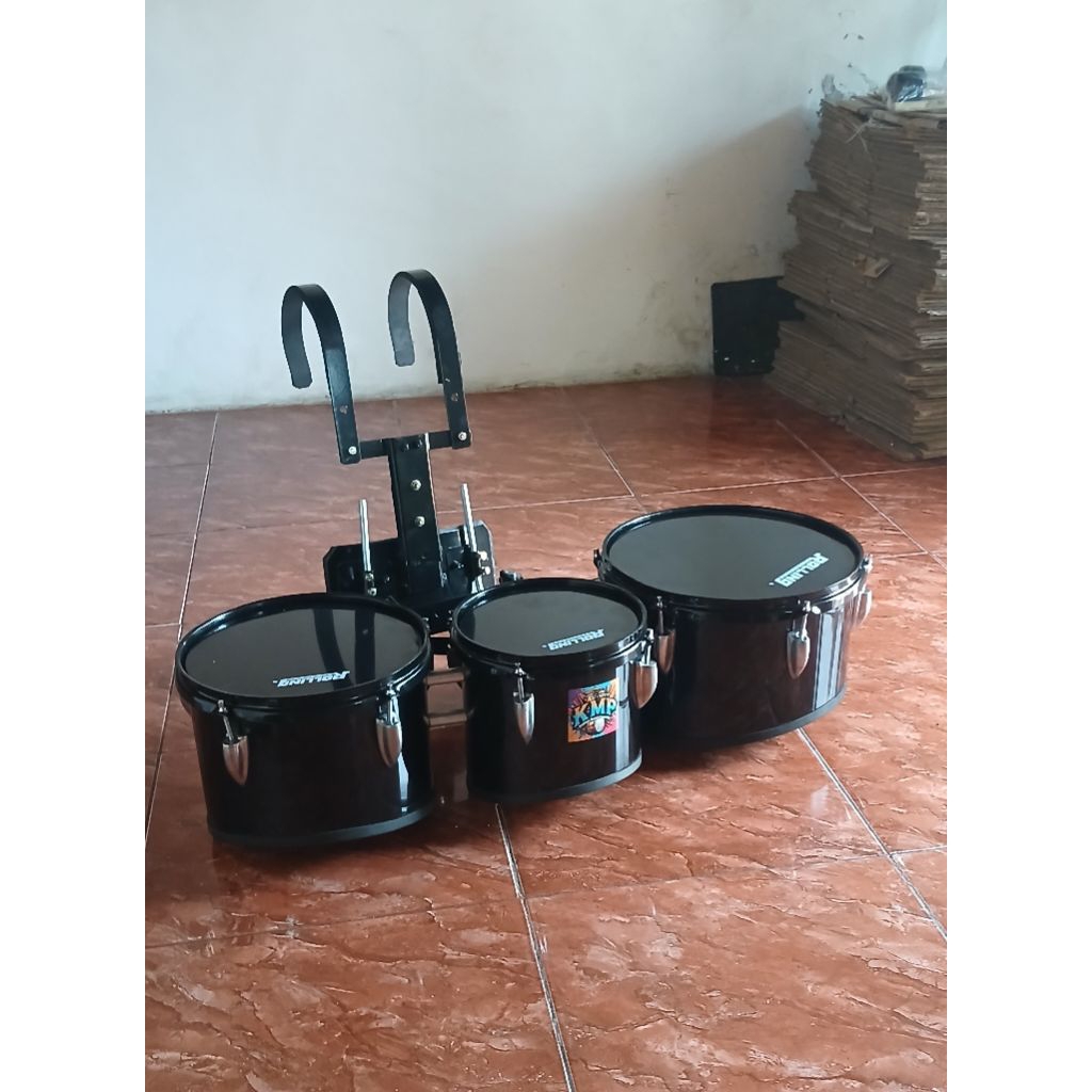 Trio tom drum band+Harnes plat besi