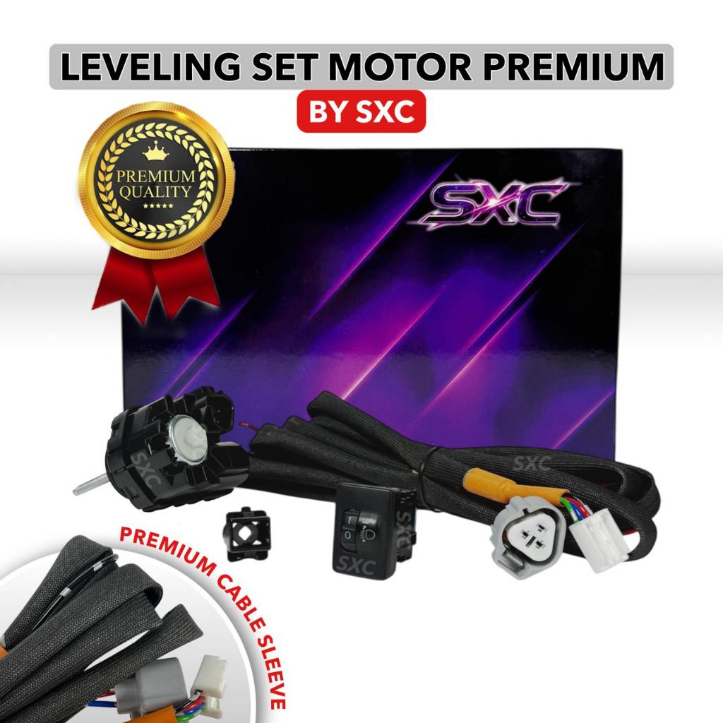 Promo Original Electric Leveling Motor Plus Saklar Angka Anti Macet Free Pivot Oem Auto Leveling
