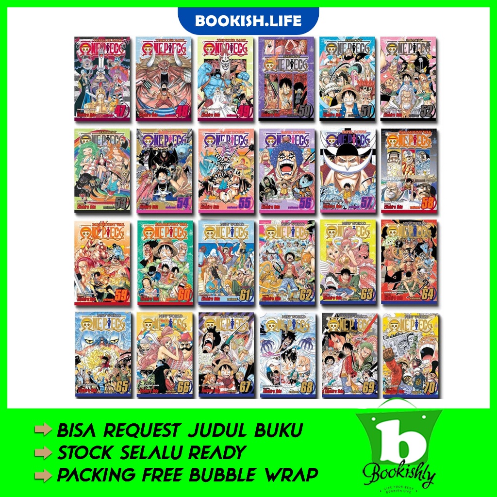 One Piece manga, Vol.1-100 (English Version)