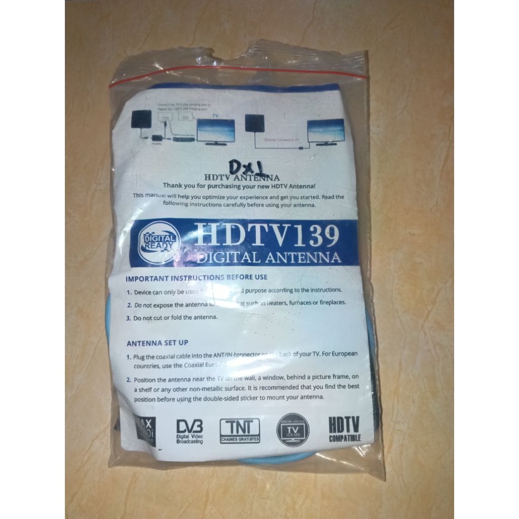 ANTENA TV DIGITAL HDTV INDOOR