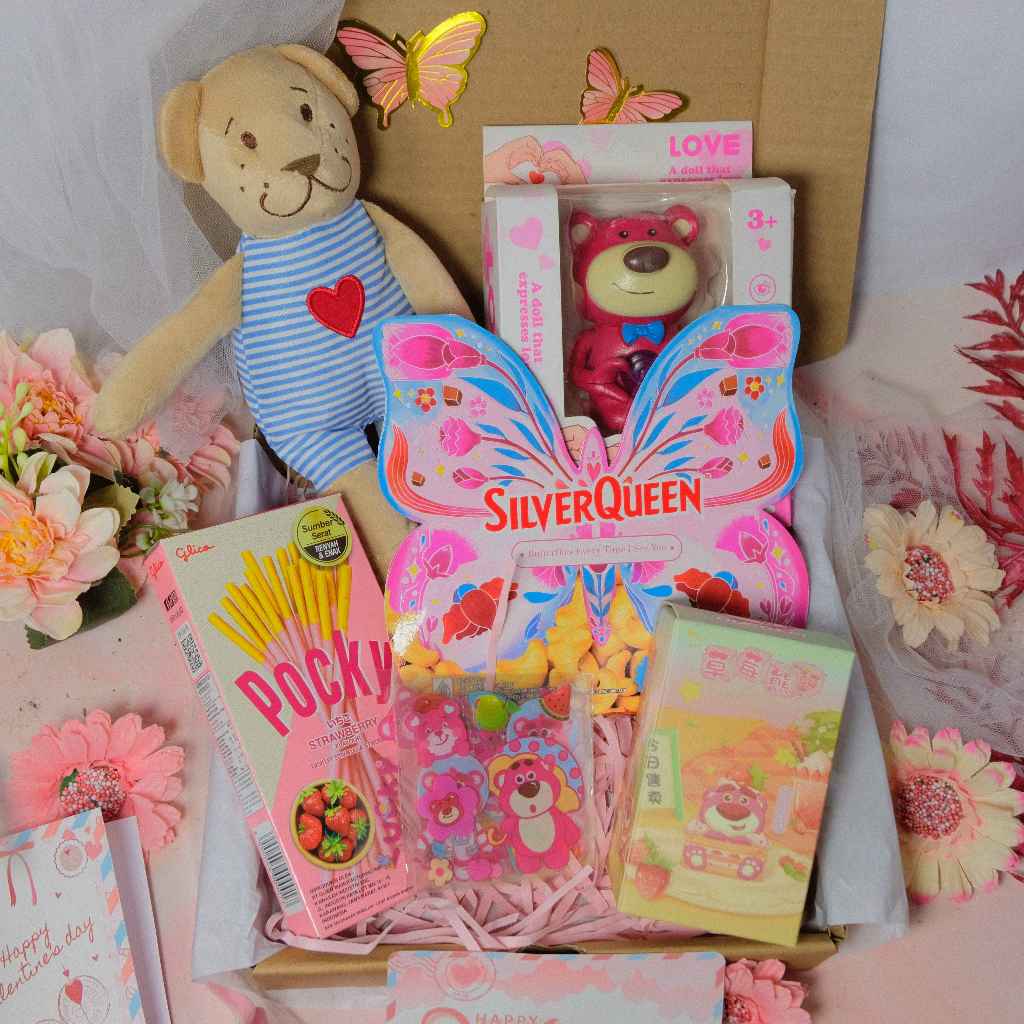 Gift Box Valentine Days / SilverQueen Valentine / Coklat Valentine SilverQueen Cupit/ Coklat SilverQ
