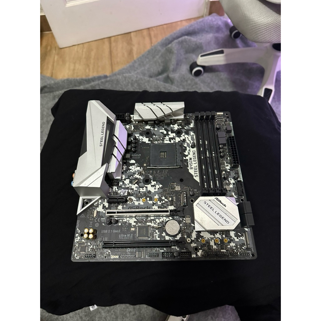 mobo asrock b450m steel legend am4