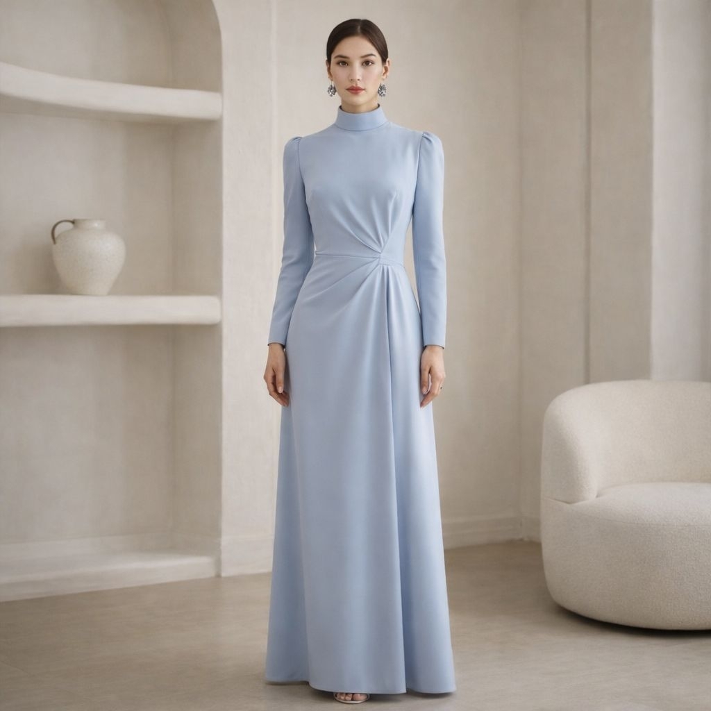 ADELINE DRESS - Dress Pesta Wanita A line Maxi Halter Flare Dress Rok Mekar Big Size Jumbo Ukuran Be