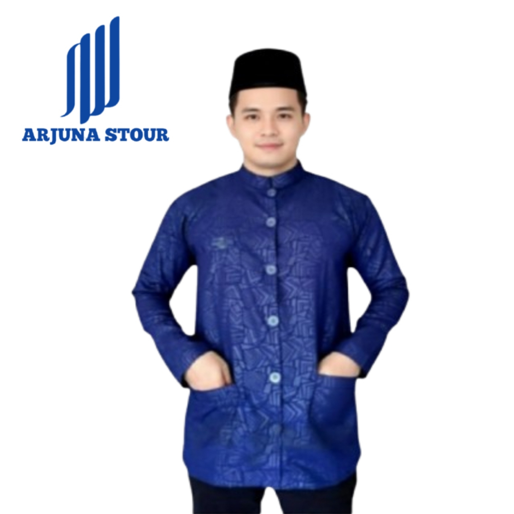 KOKO HAIBAH EMBOS PUTIH COKSU HITAM LENGAN PANJANG