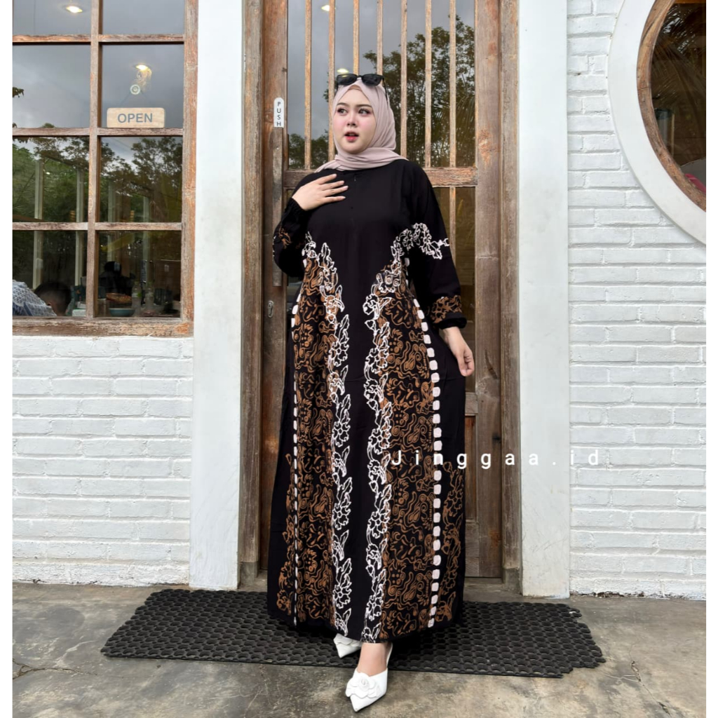 Gamis Twill Rayon Jumbo LD 120 LD 130 LD 140 Super Adem Gamis Rayon Twill Jumbo Mewah Elegan Tebaru 