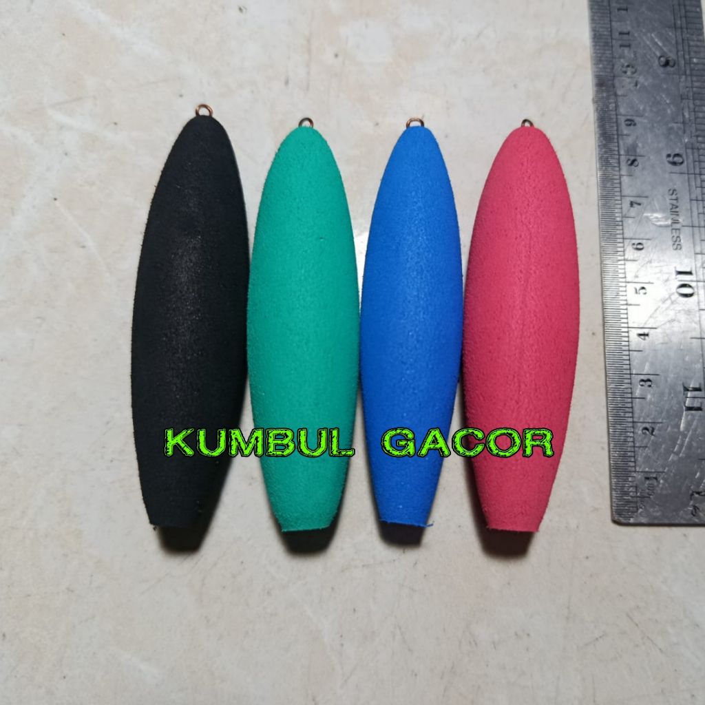 (20 pcs) Pelampung pancing / kumbul pancing busa panjang 8cm