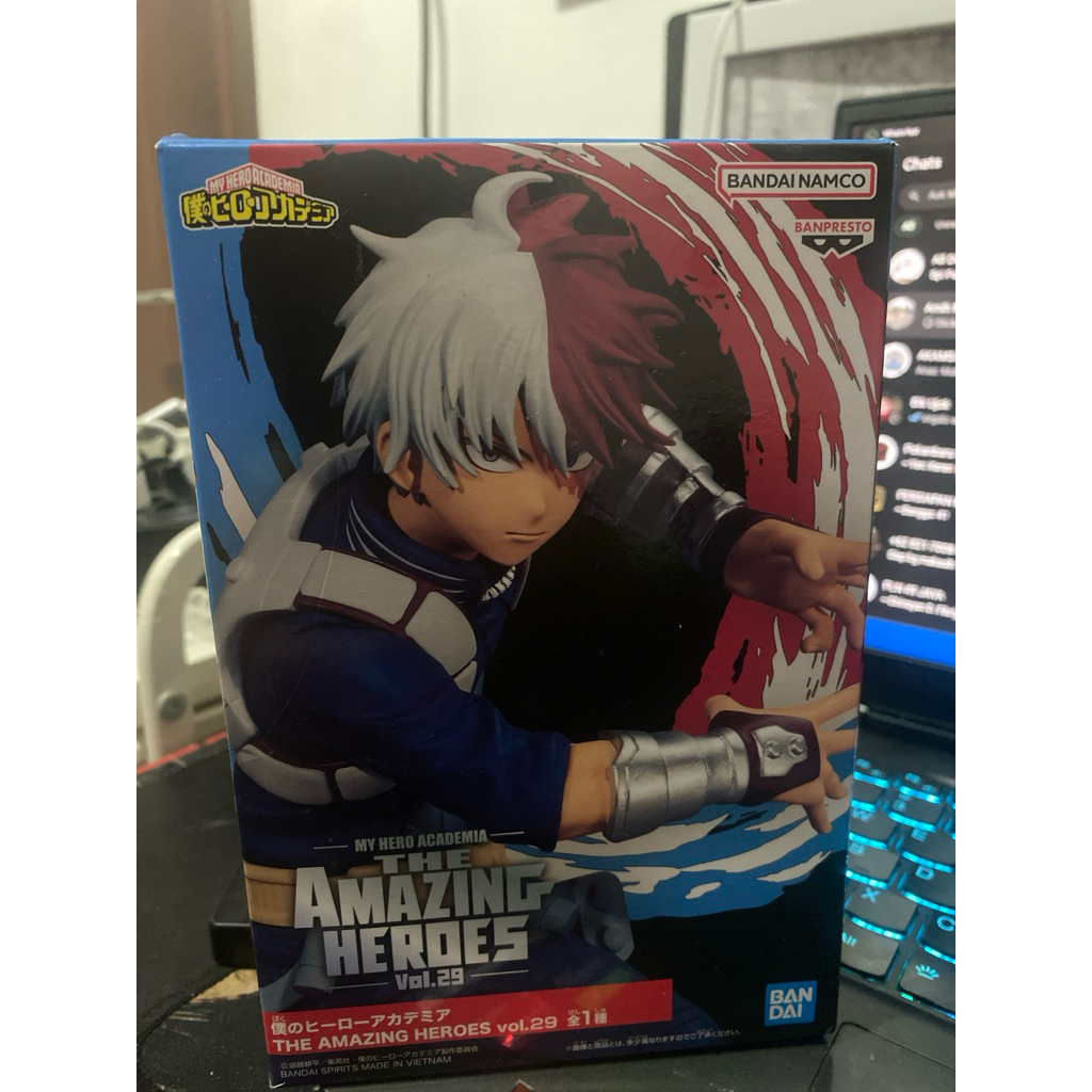 TODOROKI THE AMAZING HEROES BANPRESTO ORIGINAL ACTION FIGURE BOKU NO HERO BIB