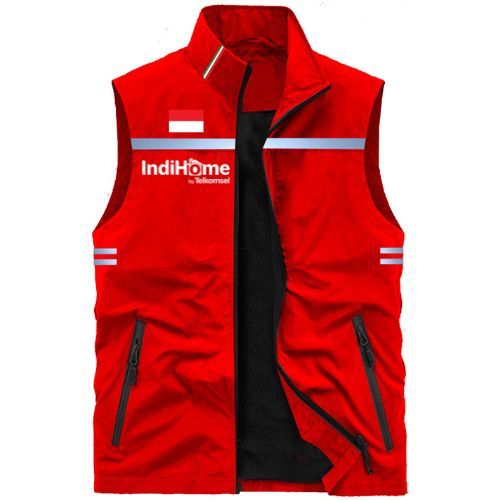 Rompi Terbaru, Rompi Pria INDIHOME, Rompi Hiking Vest Outdoor, Rompi Bisa custom Logo Dan Nama