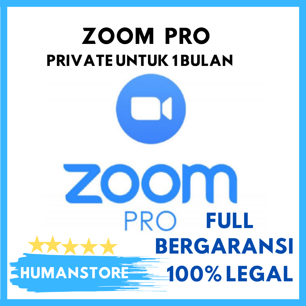Zoom Pro 100 Partisipan Private Termurah Full Garansi