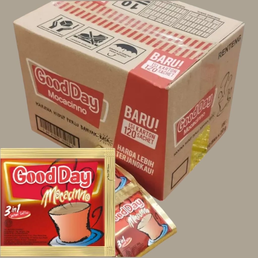 Kopi Good Day Mocacinno 1 Dus isi 120 Sachet