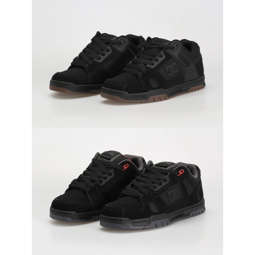 Sale Dc shoes stag black gum mens sneakers original sepatu kasual pria