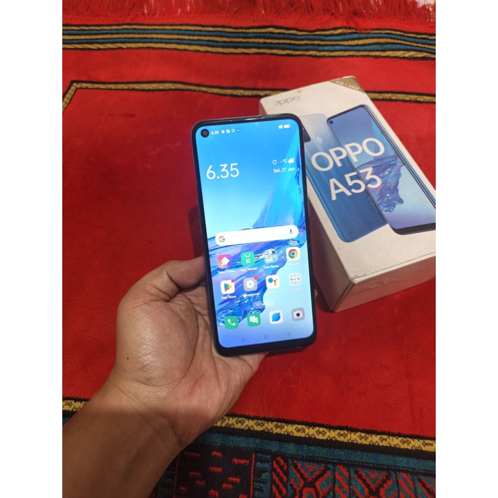oppo a53 resmi fulset lengkap ram 4gb 64gb murah bagus setara xiaomi note 10 pro