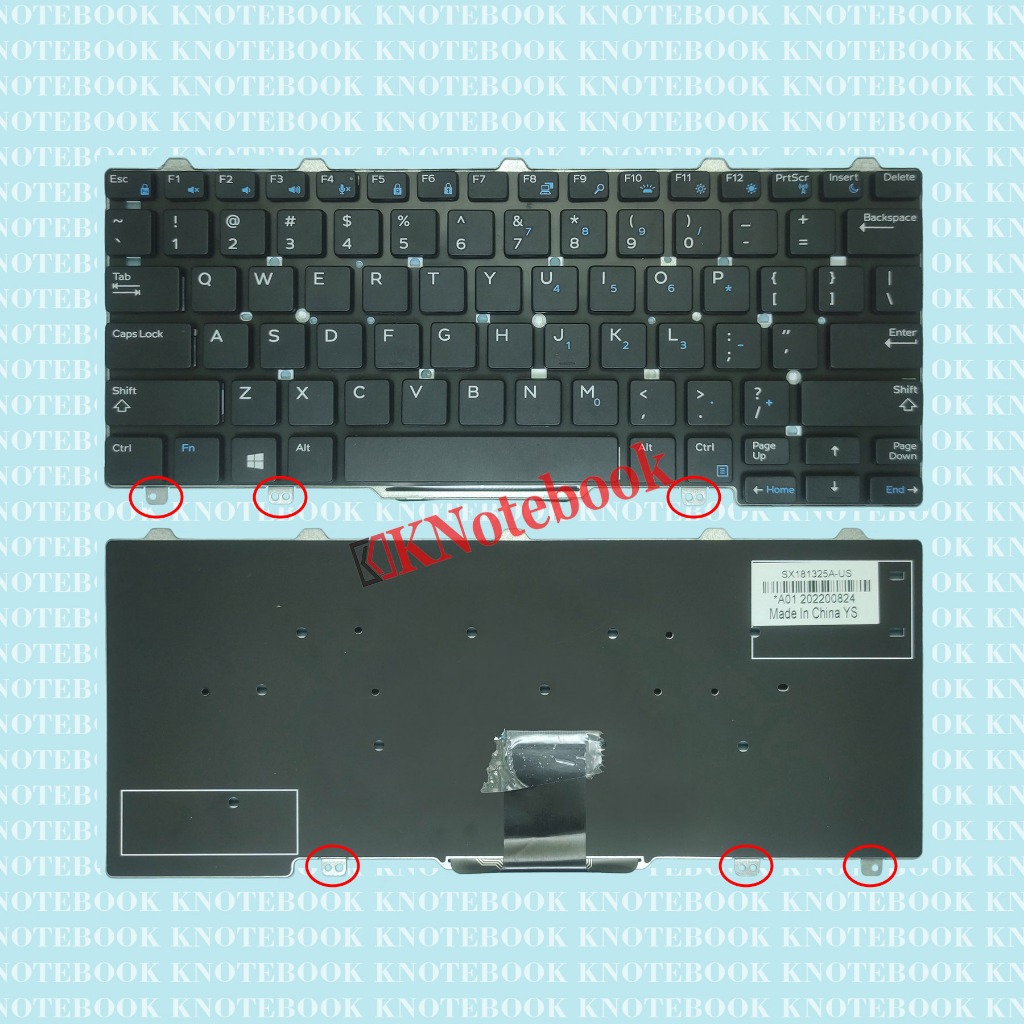 Keyboard Dell Latitude E5250 5250 E7250 7250